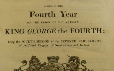 1823 Act of Parliament