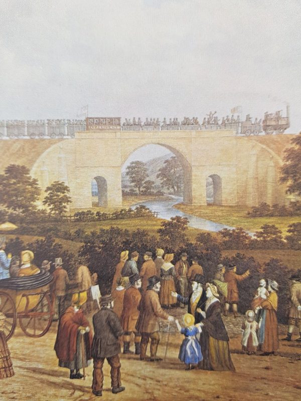 A3 print of the Opening Day of the Stockton & Darlington Railway by John Dobbin - Image 2
