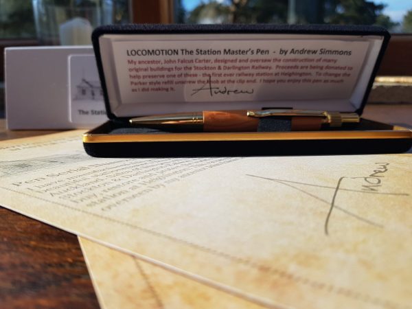 Limited edition Station Master's pen for the Save Heighington Station appeal - Image 3